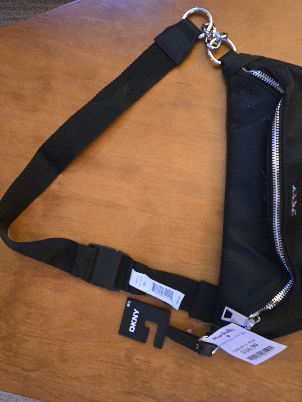 DKNY Black Men's Crossbody Sling Bag